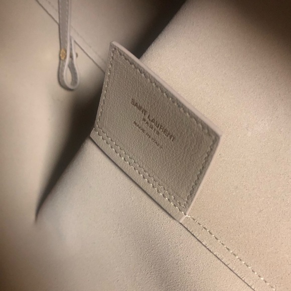 (New) Saint Laurent Bold shopping tote nude - Picture 7 of 14